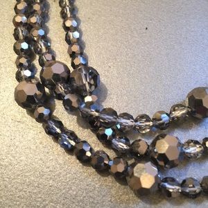 Beautiful Beaded Three Strand Necklace